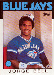 1986 Topps Baseball Cards      338     Jorge Bell